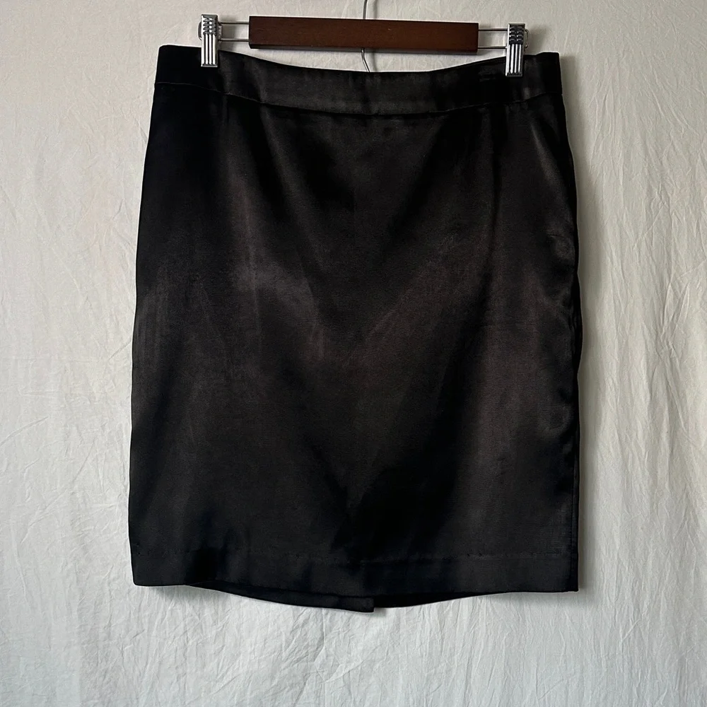 Saks Fifth Avenue Elegant Black Pencil Skirt - Picture 1 of 6